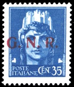 1943 - 35 cent. soprastampa G.N.R. di ... 