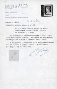 1943 - 25 lire soprastampa G.N.R. ... 