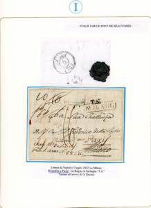 1822 - Lettera prefilatelica da ... 