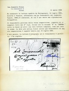 1851 - 15 cent. rosa, II tipo, ... 