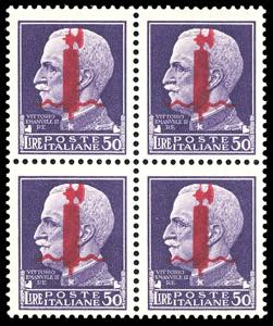 1944 - 50 lire soprastampato fascio in ... 