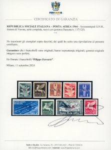 1944 - Soprastampati G.N.R., ... 