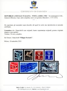 1943 - Soprastampati G.N.R. del I ... 