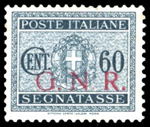 1943 - 60 cent., soprastampa G.N.R. di ... 
