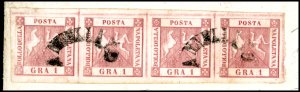 1860 - 1 grano rosa carminio, II ... 
