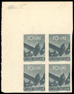 1946 - 10 lire ardesia Democratica, falso ... 