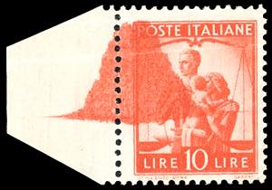 1947 - 10 lire arancio Democratica (559), ... 