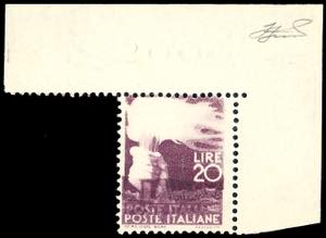 1945 - 20 lire Democratica (561), nitida ... 