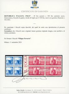 1946/47 - 30 lire e 100 lire ... 