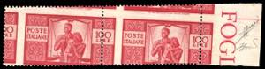 1946 - 100 lire Democratica, I lastra, dent. ... 