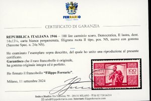 1946 - 100 lire Democratica, II ... 