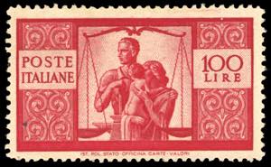 1946 - 100 lire Democratica, II lastra, ... 