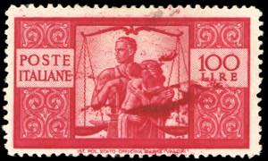 1946 - 100 lire Democratica, II lastra, ... 