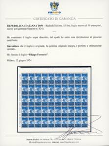1950 - Radiodiffusione, serie ... 