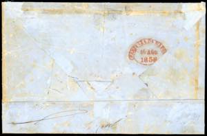 1858 - 50 grana rosa lillaceo, 10 ... 