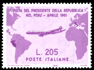 1961 - 205 lire Gronchi rosa (921), gomma ... 