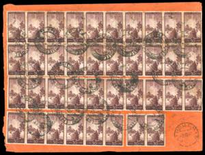 1947 - 50 lire Democratica (564), blocco di ... 