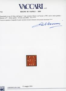 1859 - 10 grana carminio lillaceo, ... 