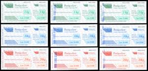 1997/98 - Le tre serie, soprastampate e non ... 