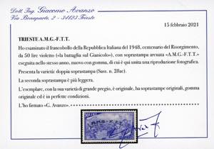 1948 - 50 cent. Risorgimento, ... 