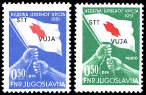 1951 - Croce Rossa, serie completa (38/40), ... 