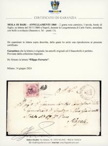 MOLA DI BARI, svolazzo e cerchio, ... 