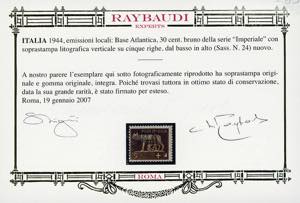 BASE ATLANTICA 1944 - 5 cent. ... 