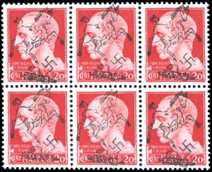 NAPOLI OCCUPAZIONE TEDESCA 1943 - 20 cent. ... 