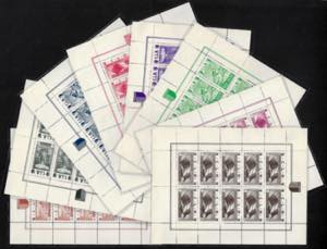 AOSTA MINIFOGLI 1944 - Minifogli di 10 ... 