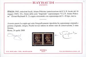 ARIANO POLESINE 1945 - Lotto di 12 ... 