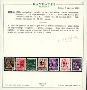 ARIANO POLESINE 1945 - Lotto di 12 ... 