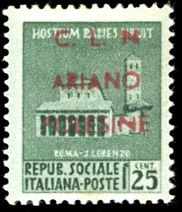 ARIANO POLESINE 1945 - 25 cent. Monumenti ... 