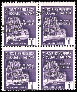 IMPERIA 1945 - 1 lira, soprastampa capovolta ... 