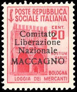 MACCAGNO 1945 - 20 cent. Monumenti Distrutti ... 