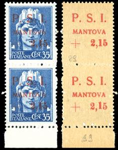 MANTOVA 1945 - 2,15 lire su 35 cent., ... 