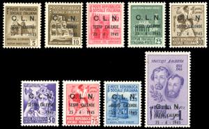 SESTO CALENDE 1945 - Soprastampati, serie ... 