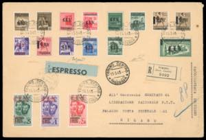 TORINO 1945 - Soprastampati, serie completa ... 