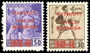 VALLE BORMIDA 1945 - 30 cent. e 50 cent., ... 
