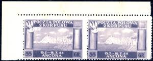 1946 - 55 g. violetto, Vittorie polacche, ... 