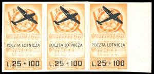 POSTA AEREA 1946 - 25 + 100 l. arancio e ... 