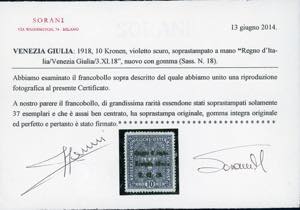 VENEZIA GIULIA 1918 -10 corone ... 