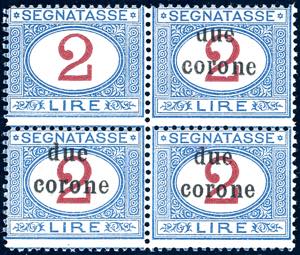 TRENTO E TRIESTE SEGNATASSE 1919 - 2 corone ... 