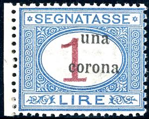 TRENTO E TRENTO SEGNATASSE 1919 - Una corona ... 