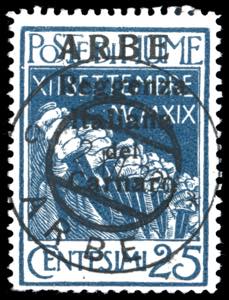 ARBE 1920 - 25 cent. soprastampato in ... 