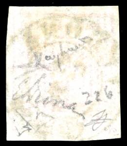 1852 - 15 cent rosso, III tipo, ... 