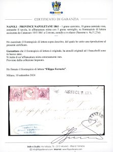 1861 - 1 grano carminio, II ... 