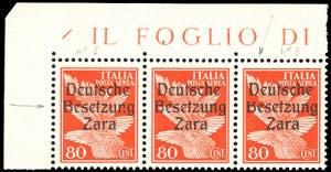 OCCUPAZIONE TEDESCA ZARA POSTA AEREA 1943 - ... 