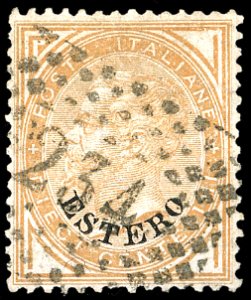 EMISSIONI GENERALI 1874 - 10 cent. De La ... 