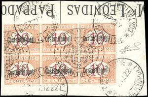 COSTANTINOPOLI SEGNATASSE 1922 - 10 cent. ... 
