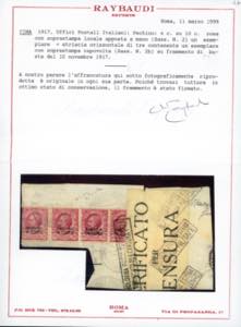 PECHINO 1917 - 4 cent. su 10 cent. ... 
